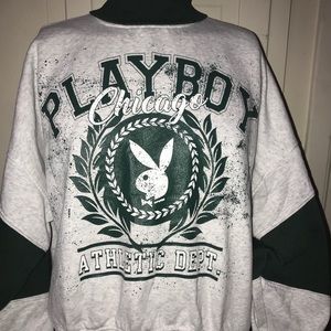 Playboy Athletic Dep. Grey/Green Sweater
